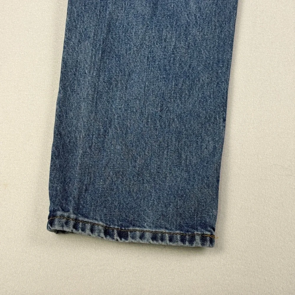 Arizona Mens Jeans Size 36x30 Straight Relaxed Fit Medium Wash Blue Denim‎